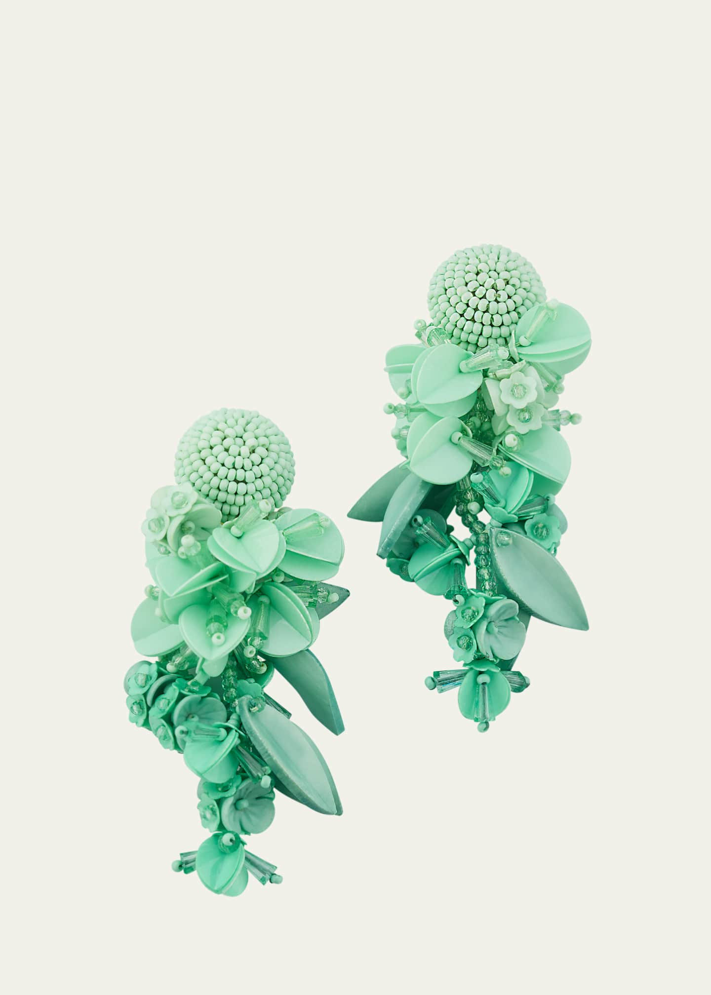 Oscar de la Renta Beaded Chandelier Earrings | Bergdorf Goodman