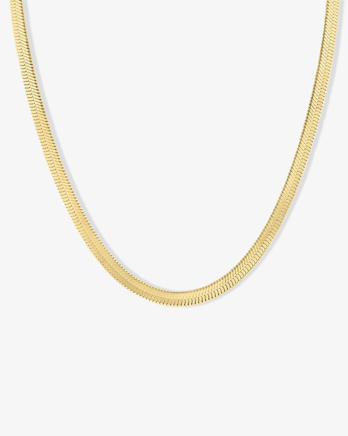BEN ONI Herringbone Necklace, 5mm in Gold at Nordstrom, Size 16 | Nordstrom