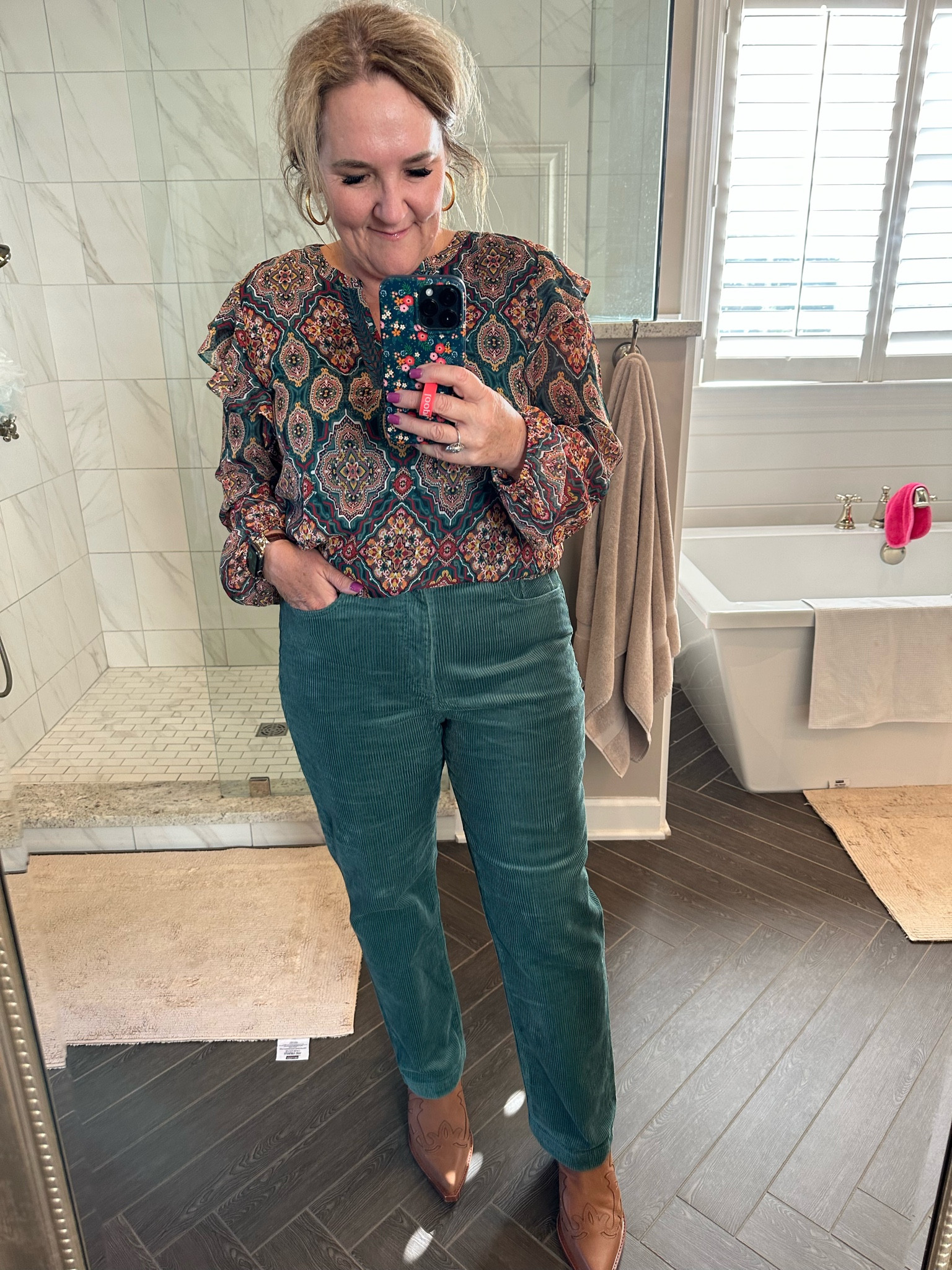 New loft arrivals and the colors are rich and soft. 

Blouse size L
Cords size 31 

Fall outfits great sale with extra 20% off for loft cardholders  

#LTKHalloween #LTKsalealert #LTKfindsunder100