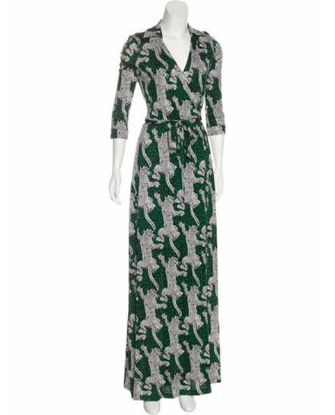 Diane von Furstenberg Abigail Silk Wrap Dress leopard | The RealReal