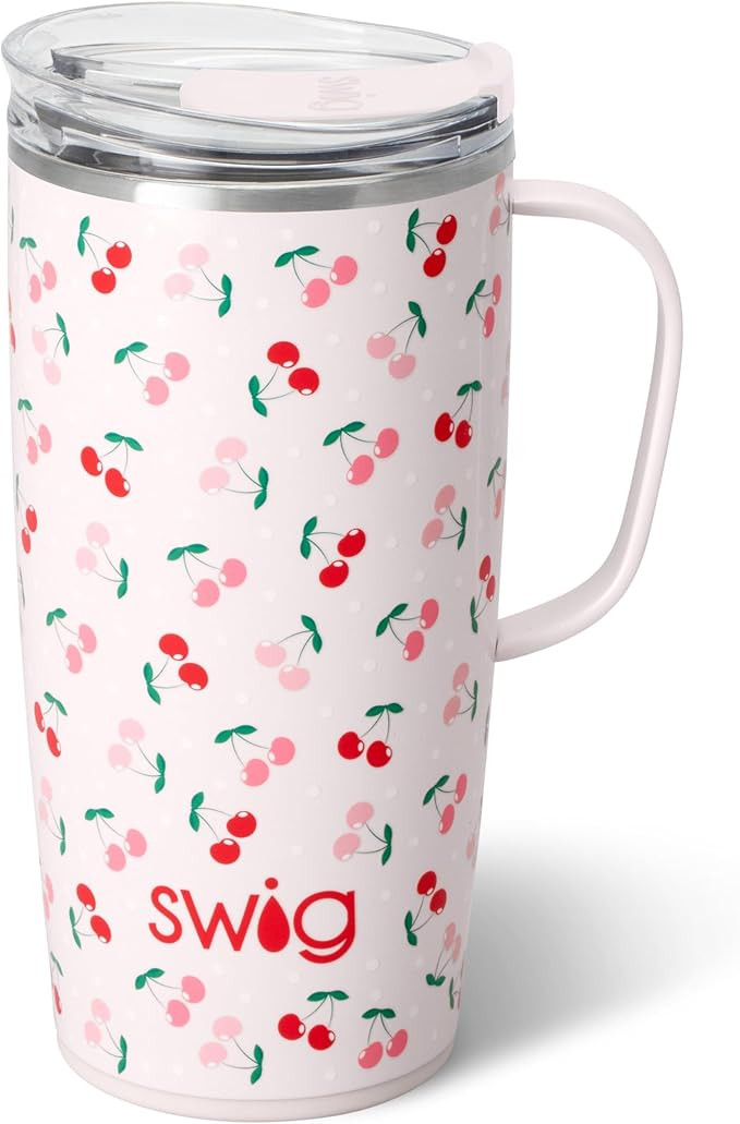 Swig Life 22oz Travel Mug, Insulated Tumbler with Handle and Lid, Cup Holder Friendly, Dishwasher... | Amazon (US)