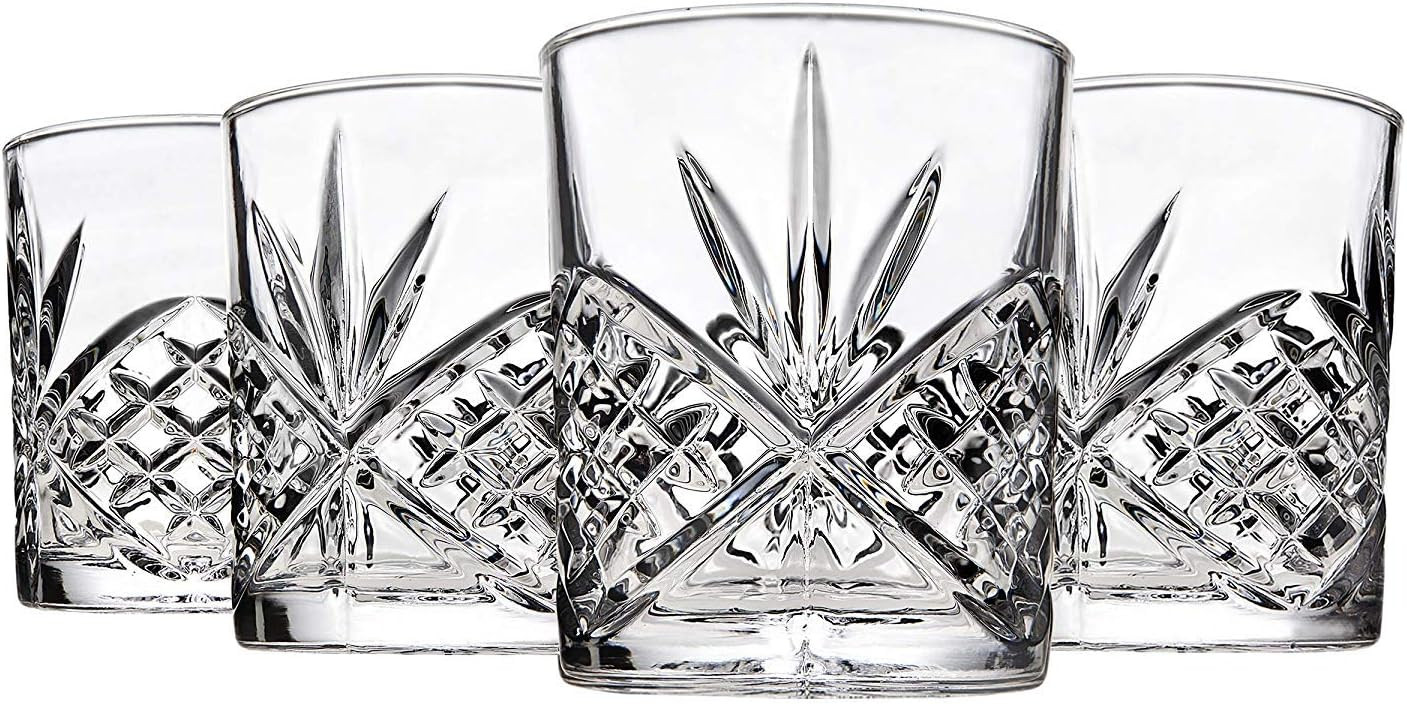 James Scott 4-Piece Whiskey & Liquor Glass Set-Exquisite Cocktail Glasses For Bourbon, Scotch, Al... | Amazon (US)