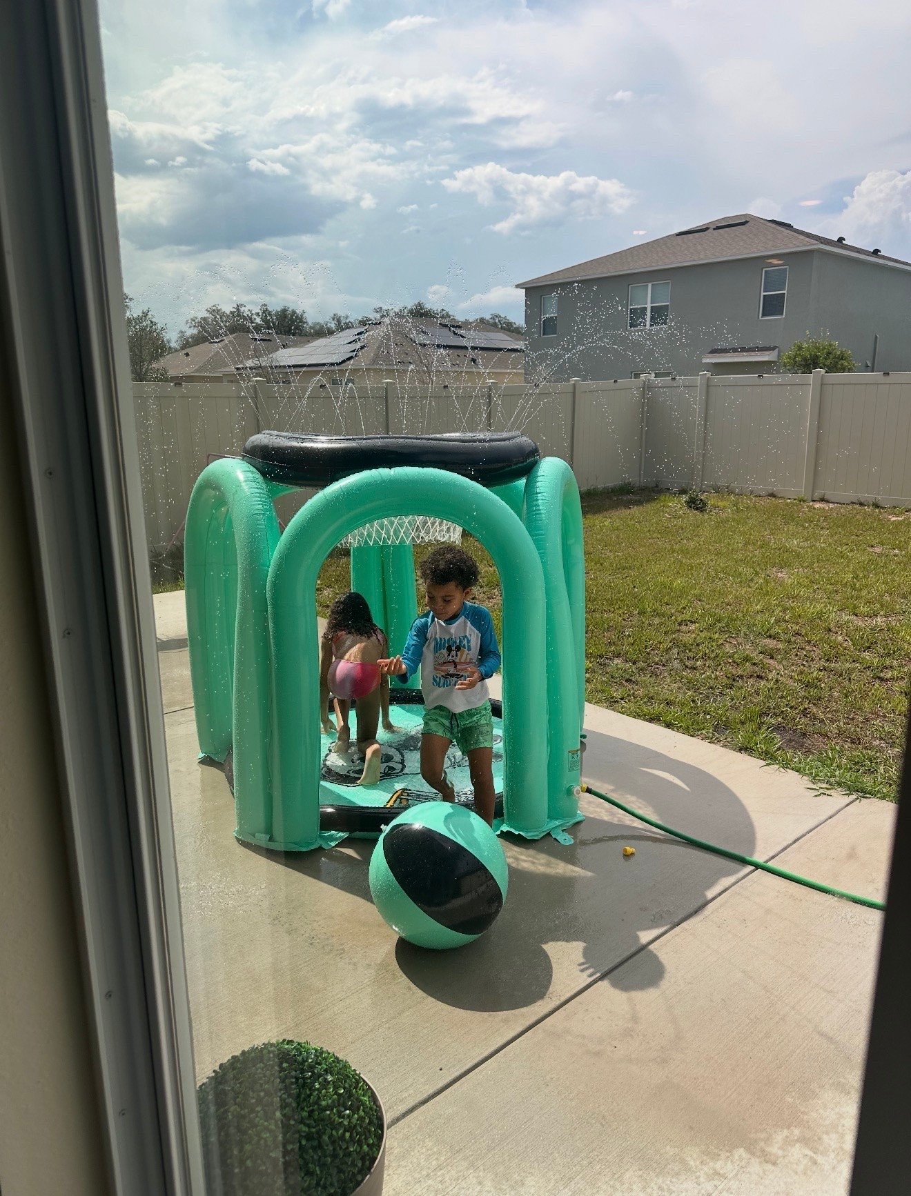 My mother in love picked up this #waterplay #inflatable for my niece and nephew. My brother sent me a picture of them playing with it today. Total hit! If you’re looking for something to entertain the little ones in this summer heat, add to cart!

#forkids #watertoys #kidsgifts

#LTKSwim #LTKKids #LTKHome