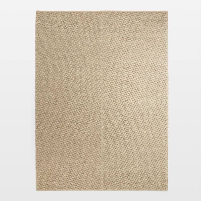 Montreal Wool Hand-Tufted Sand Brown Area Rug 8'x10' | Crate & Barrel | Crate & Barrel