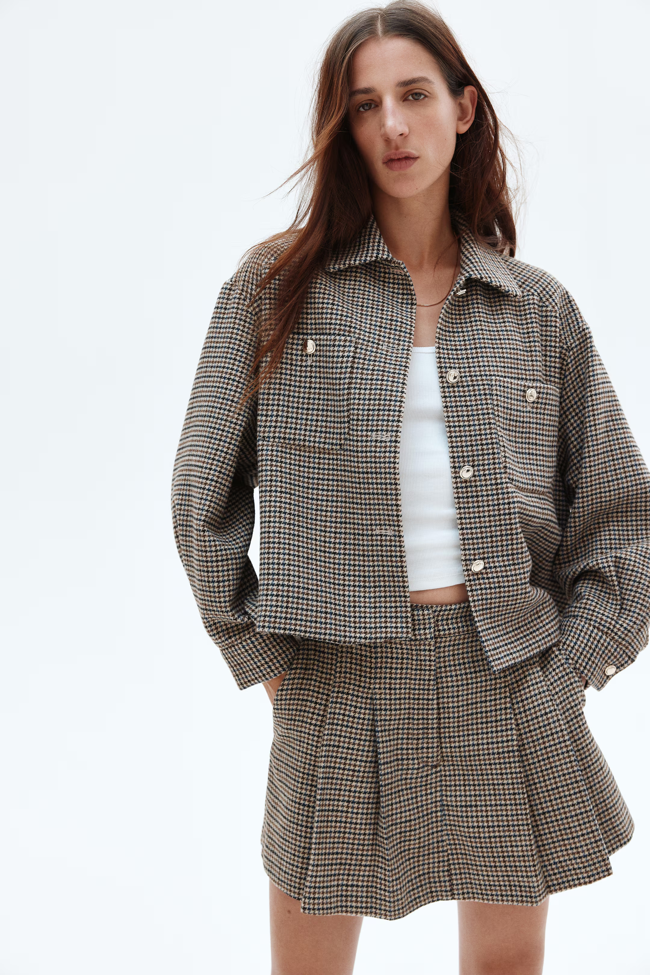 Pleated skort | H&M (UK, MY, IN, SG, PH, TW, HK)