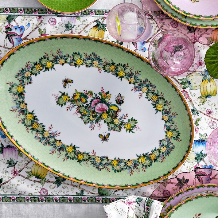 Famille Rose Oval Platter | Williams-Sonoma