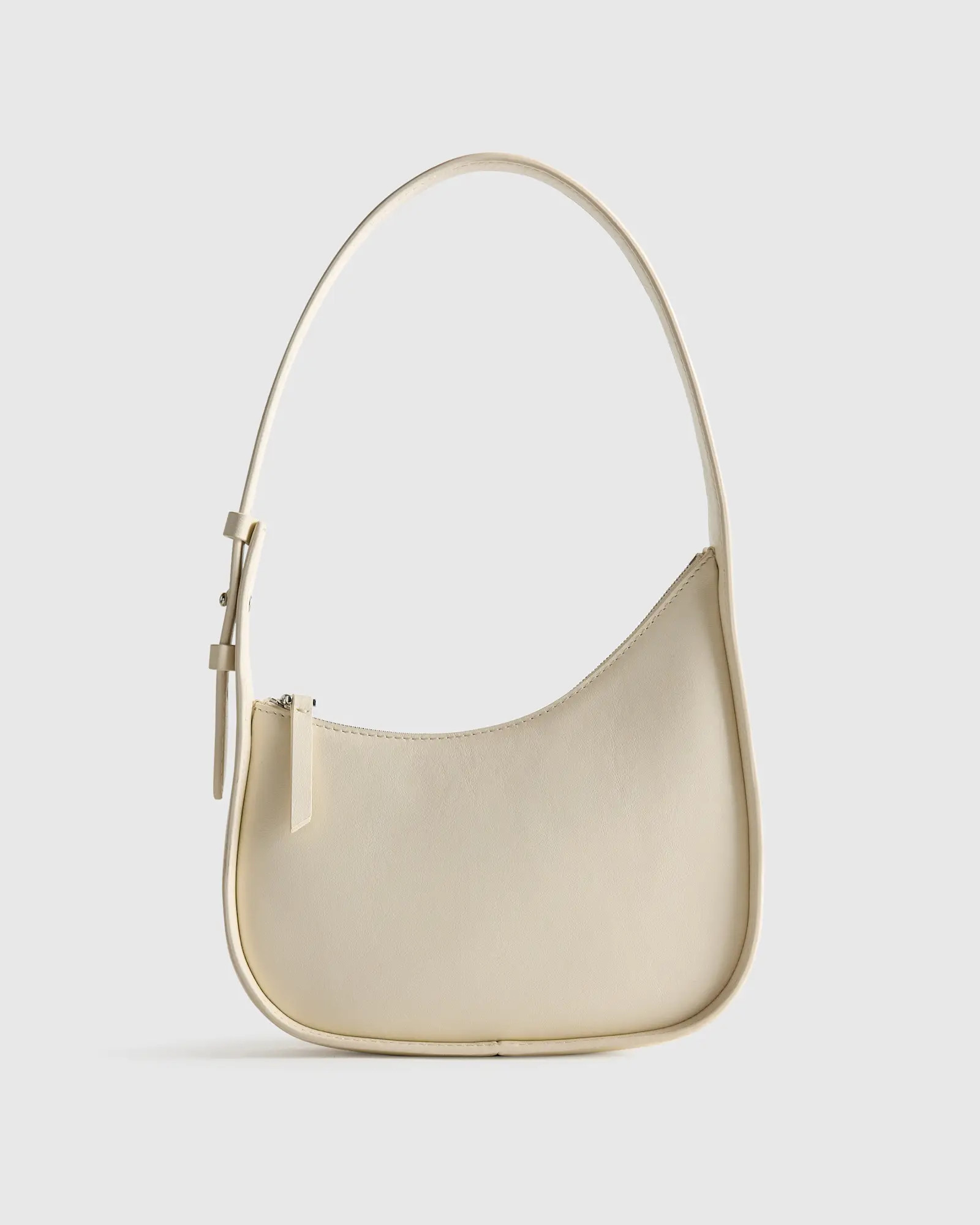 Italian Leather Asymmetrical Mini Shoulder Bag | Quince