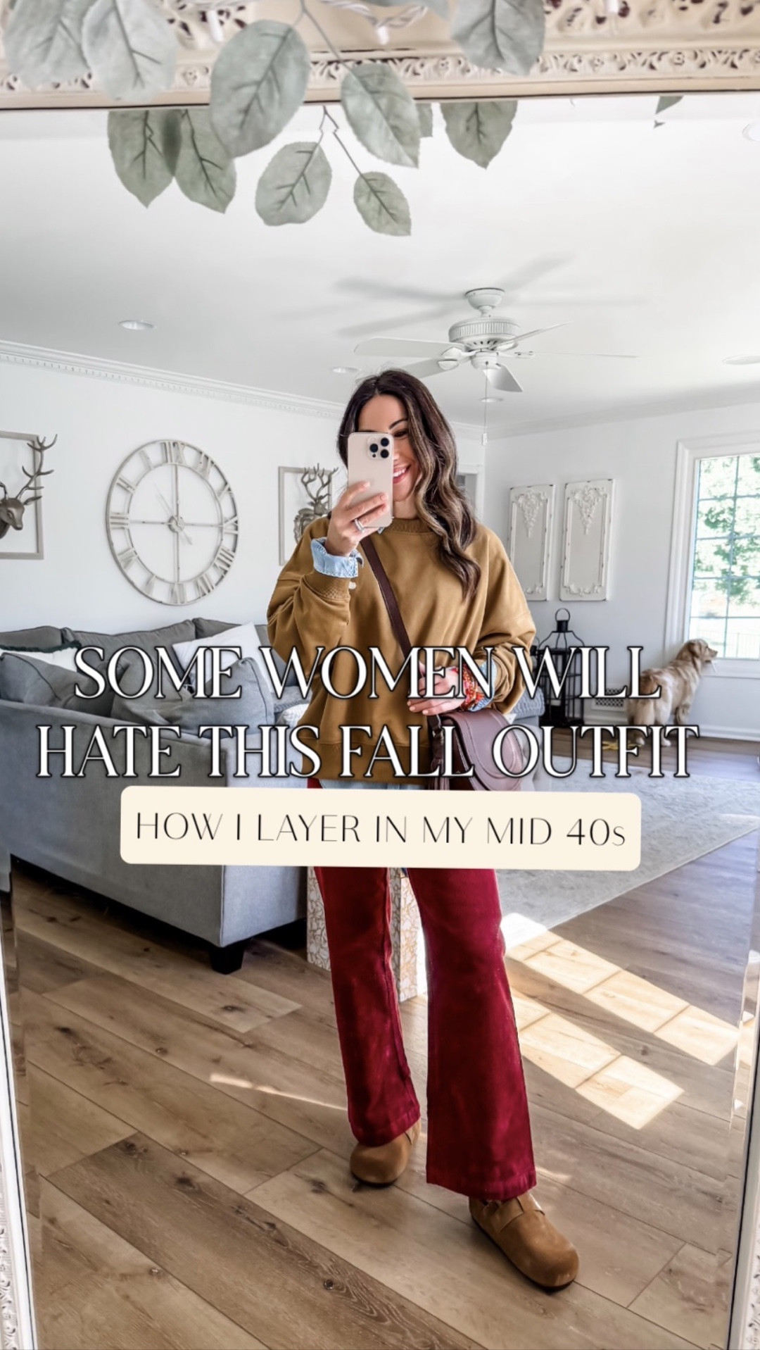 I know some women are strongly against layering in their 40s, but I’m all about fall layers. If you start to see less layers over the next few years, you’ll know why but I’m not there yet.🤪 As for this fall outfit, those corduroy pants are a splurge, but holy moly are they good. I found my graphic sweatshirt in stock at a couple retailers and one spot has it for around $30 (you’ll laugh when you see the retailer). Hint: you can buy dog food, lawn seed, and the sweatshirt all in one order.😂🙌 That’s all for now. Enjoy your weekend friends! 

Corduroy pants 25. Sweatshirt small. Denim shirt small. Clogs TTS. Jewelry code HOUSEOFLEO20. Crossbody bag code.GIGI20 

@Pistola Denim @Gigi New York @Wrangler

#LTKOver40 #LTKPetite #LTKSaleAlert