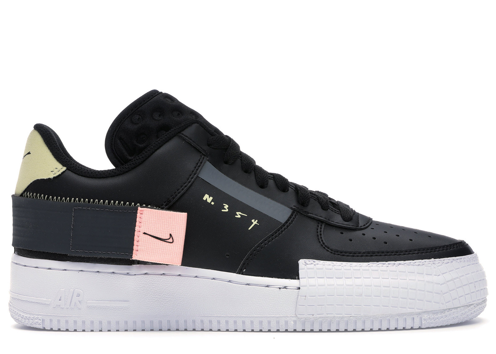 Men's Nike Air Force 1 Type Sneakers in Black/Anthracite/Zinnia | StockX