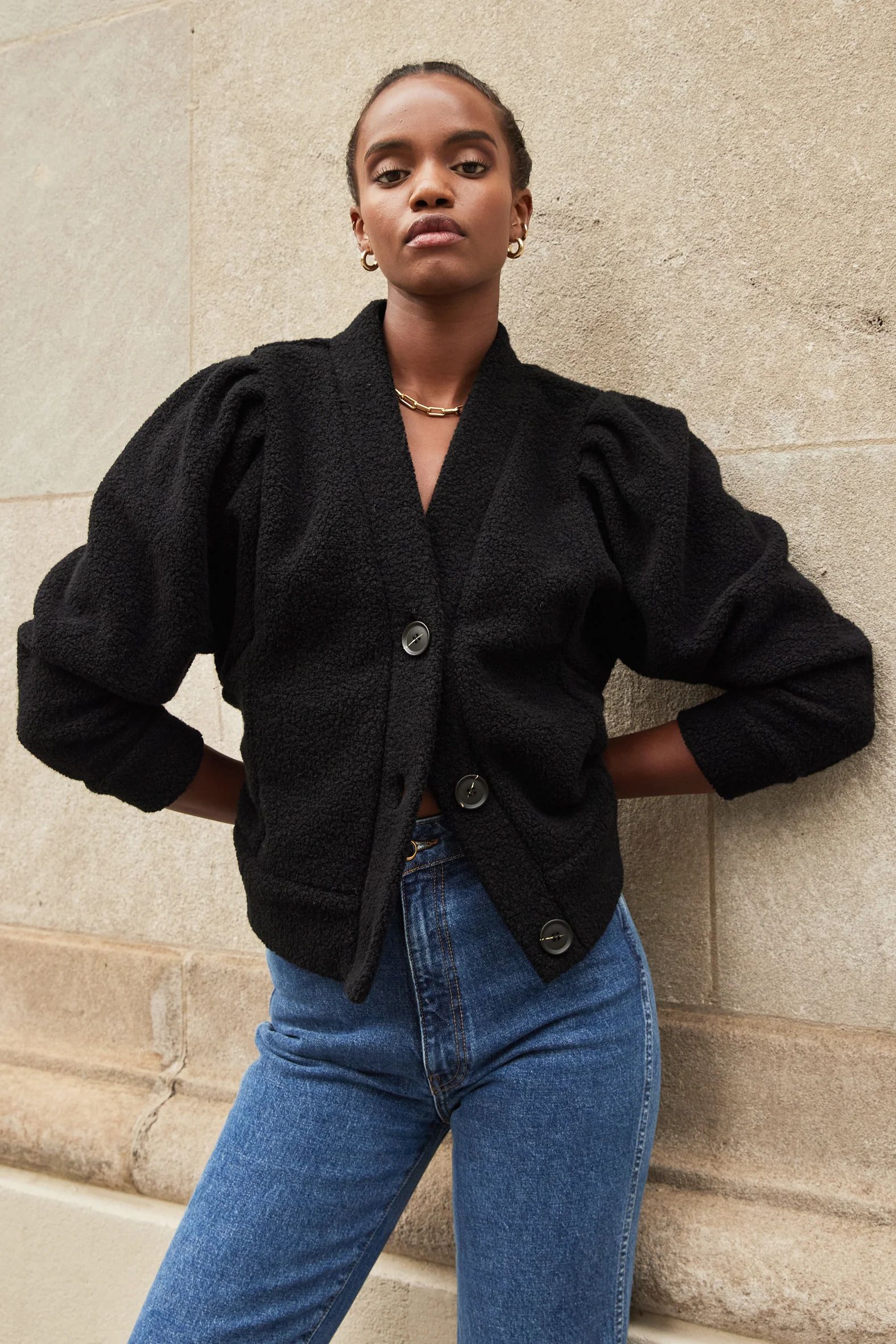 The Yay To Bouclé Jacket in Black | Sold Out NYC