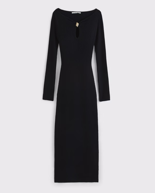 Women's Hardware Keyhole Maxi Sweater Dress | Women's Dresses & Jumpsuits | Abercrombie.com | Abercrombie & Fitch (US)