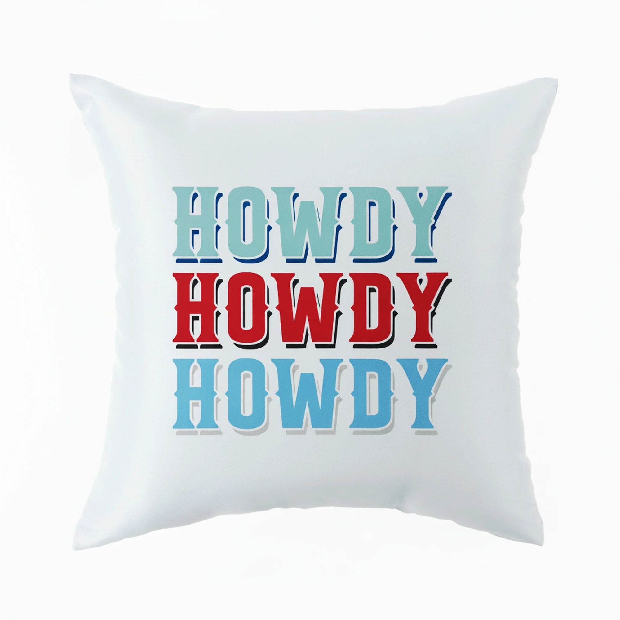 Mainstays 16 in x 16 in Texas Howdy  Outdoor Pillow, White | Walmart (US)