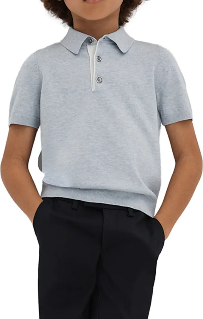 Reiss Kids' Finch sr. Heathered Polo Sweater | Nordstrom | Nordstrom