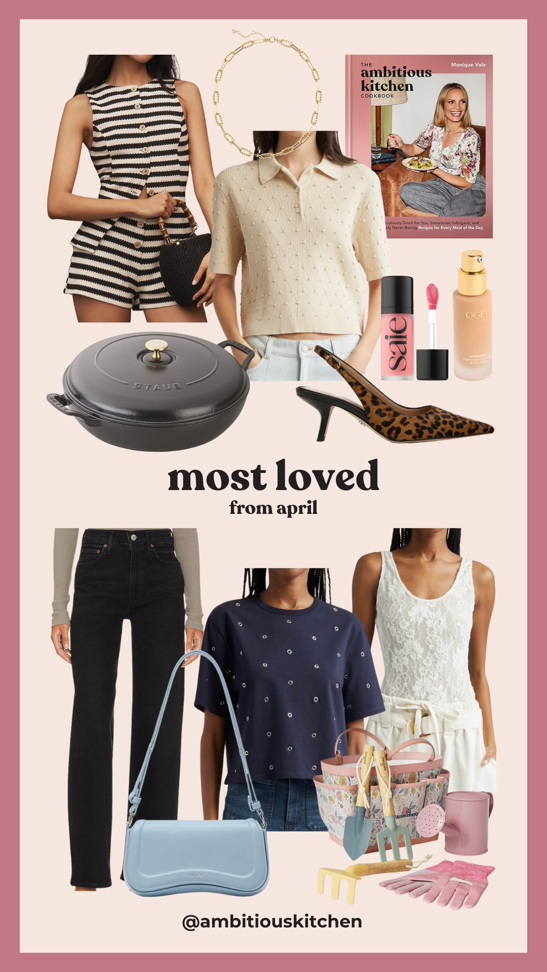 your most loved items from April 💛

spring fashion | kitchen | cookbook 
