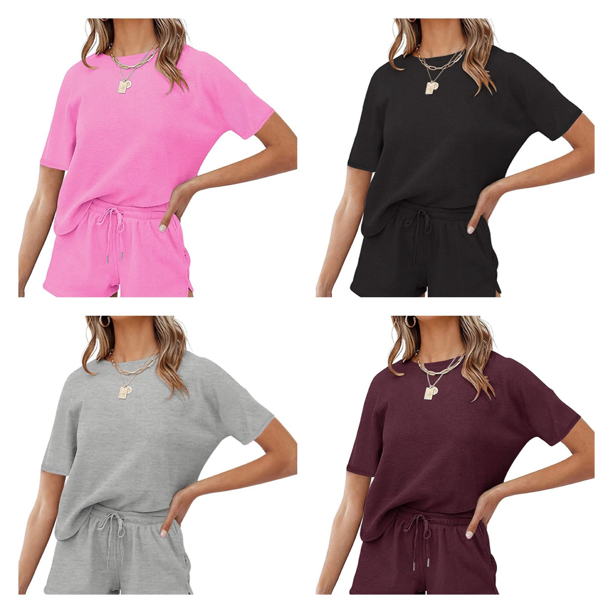 Short sleeve lounge sets 

#LTKunder100 #LTKSeasonal #LTKstyletip