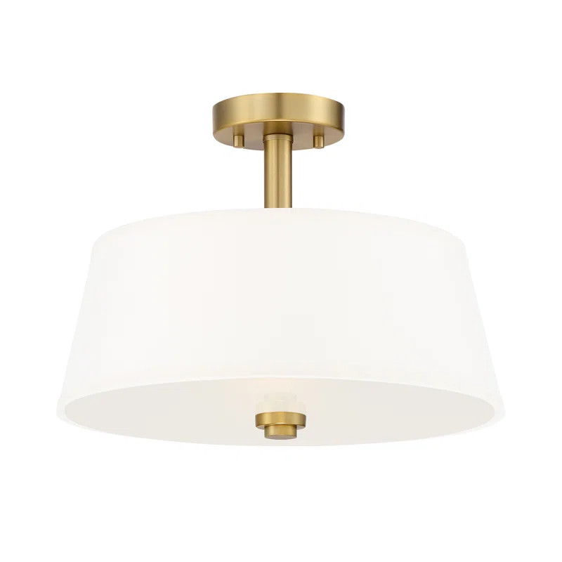Adjei 2 -Light 15" Semi Flush Mount | Wayfair North America
