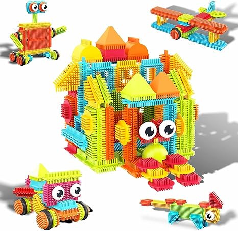 PicassoTiles 120pcs Hedgehog Interlocking Building Blocks Tiles Construction Toy Set Learning Pla... | Amazon (US)