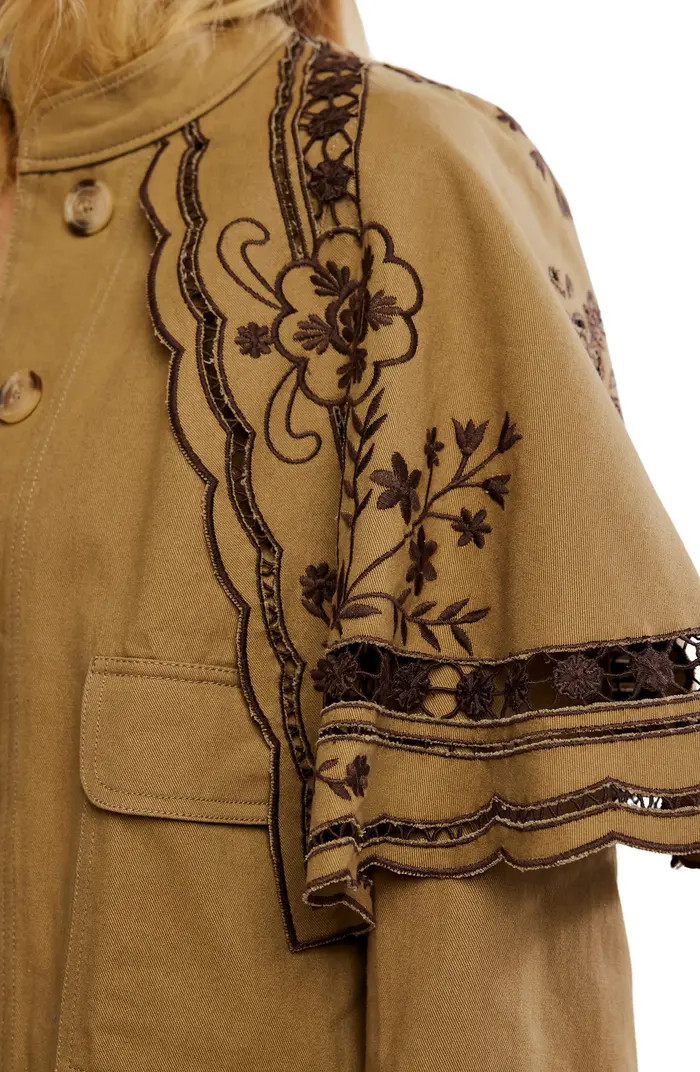 Bali Hideaway Cutwork & Embroidery Cotton Jacket | Nordstrom Rack