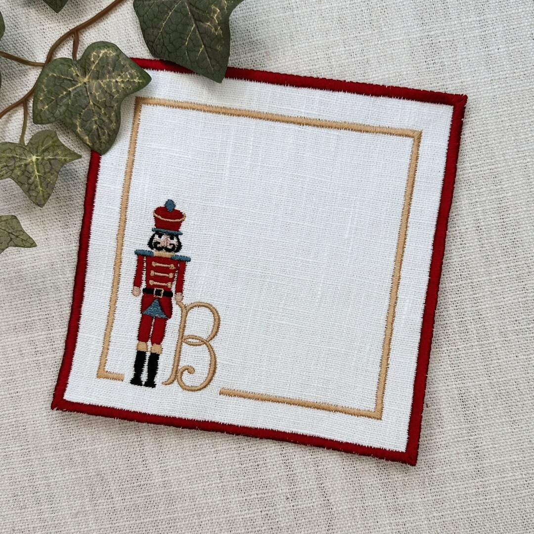 Cocktail Napkin Christmas Cocktail Napkin Cloth Cocktail - Etsy | Etsy (US)