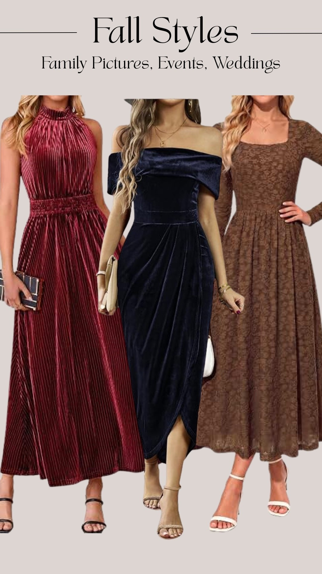 Loving these fall styles ✨ Especially the ones that can work for a wedding, family pictures, or a dinner/event without feeling overly dressy. These are the styles I’d personally reach for when I want something feminine, flattering, and easy for fall.

fall dresses, fall wedding guest, family picture outfits, fall event outfits, occasion dresses, fall style, wedding guest dresses, family photos, feminine style

#LTKootd #LTKgrwm #LTKSeasonal