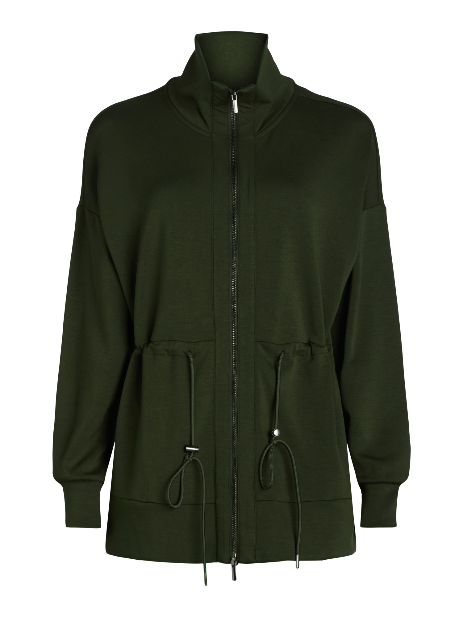 Scoop Women’s Ultimate ScubaKnit Longline Drawstring Zip Jacket, Sizes XS-XXL | Walmart (US)