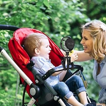 Battery Operated Stroller Fan Flexible Tripod Clip On Fan with 3 Speeds and Rotatable Handheld Pe... | Amazon (US)