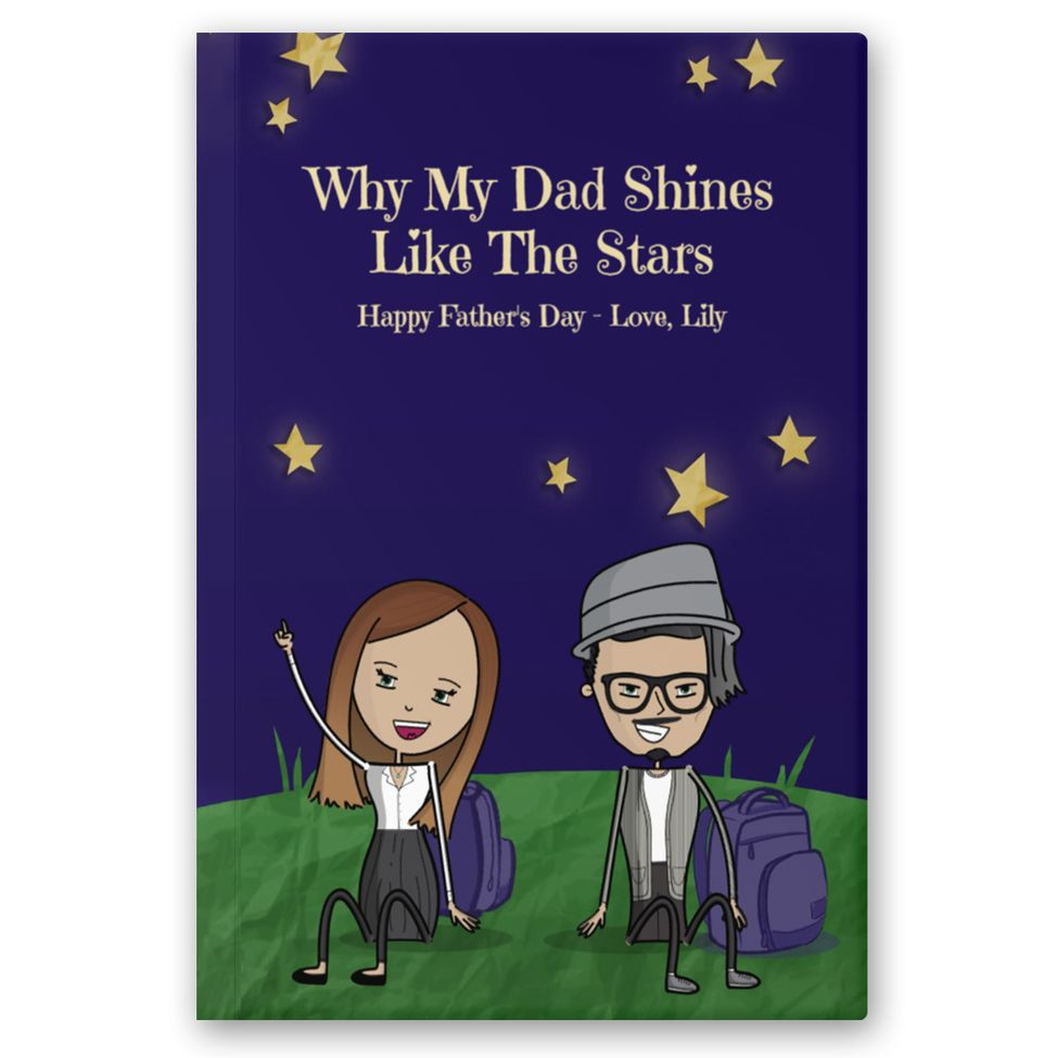 Personalized Father's Day Book - Stargazing Dad - Custom Father's Day, Birthday Gift for Dad | LoveBook