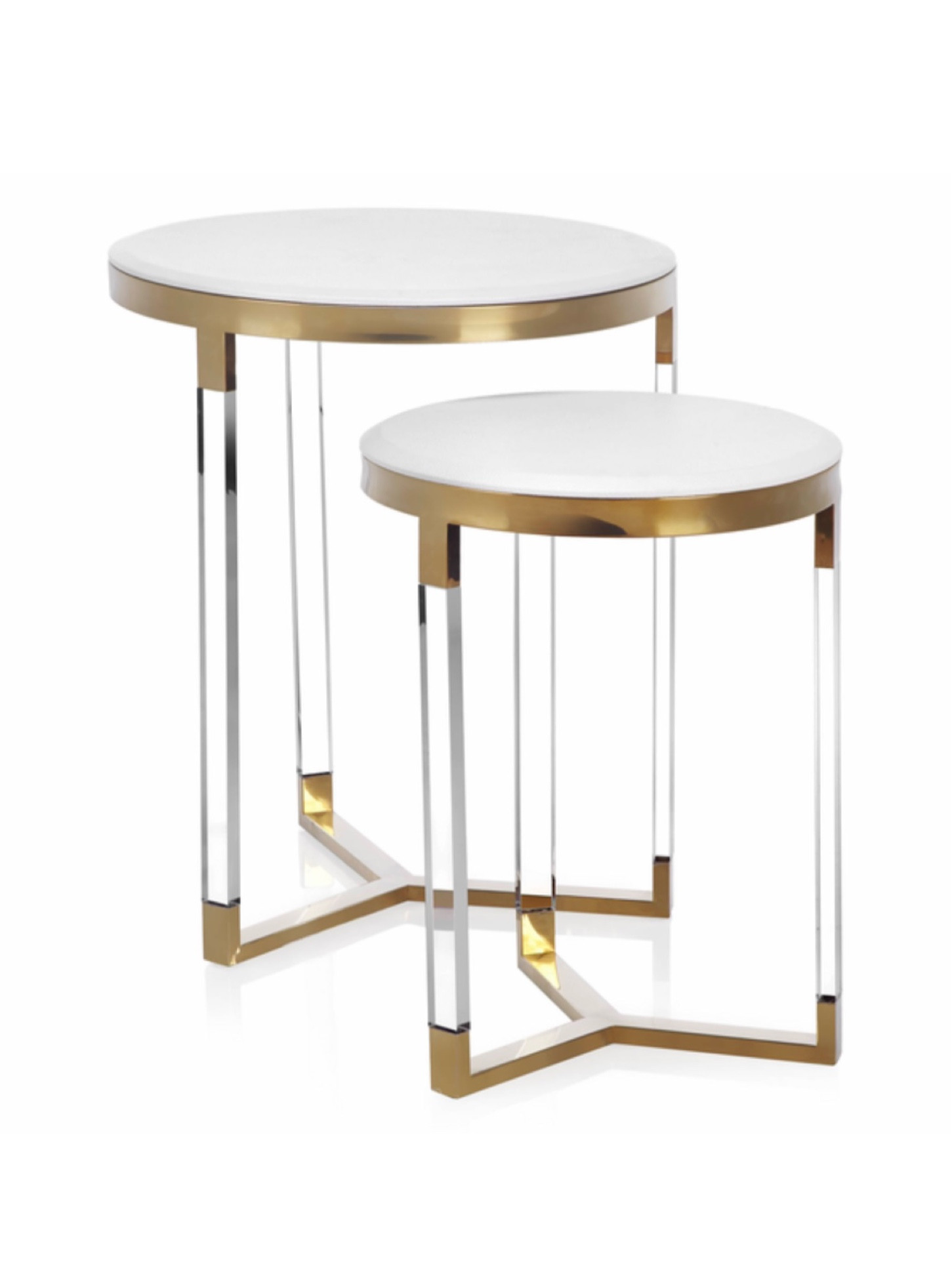Accent table side table glam interior decorating furniture gold white mirrored nesting tables living room maximalist maximalist interiors Z Gallerie Wayfair ideas decor 

#LTKstyletip #LTKhome #LTKFind