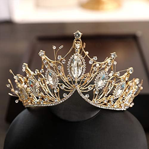 COCIDE Gold Crown for Women Baroque Queen Crown and Tiara for Girls Crystal Headband Mermaid Crow... | Amazon (US)