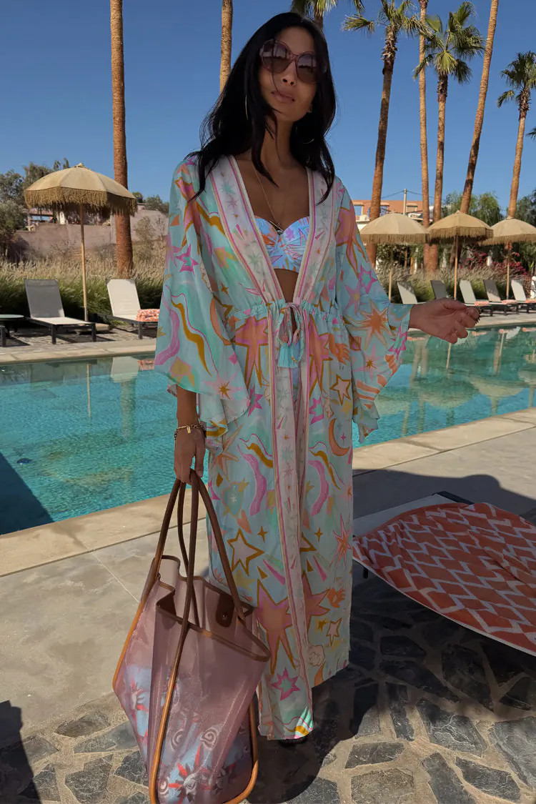 Blue Dreamer Maxi Kimono | Never Fully Dressed US