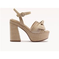 Maxi Clarita Padded Raffia 120 Shell | Alexandre Birman (US)