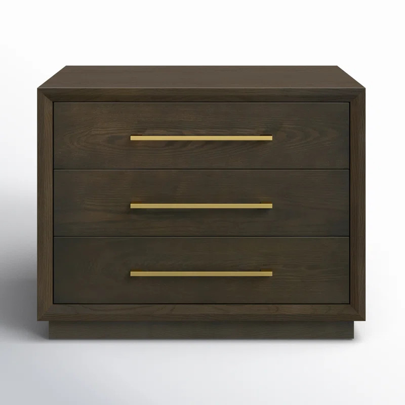 Langley 3 - Drawer Nightstand | Wayfair North America