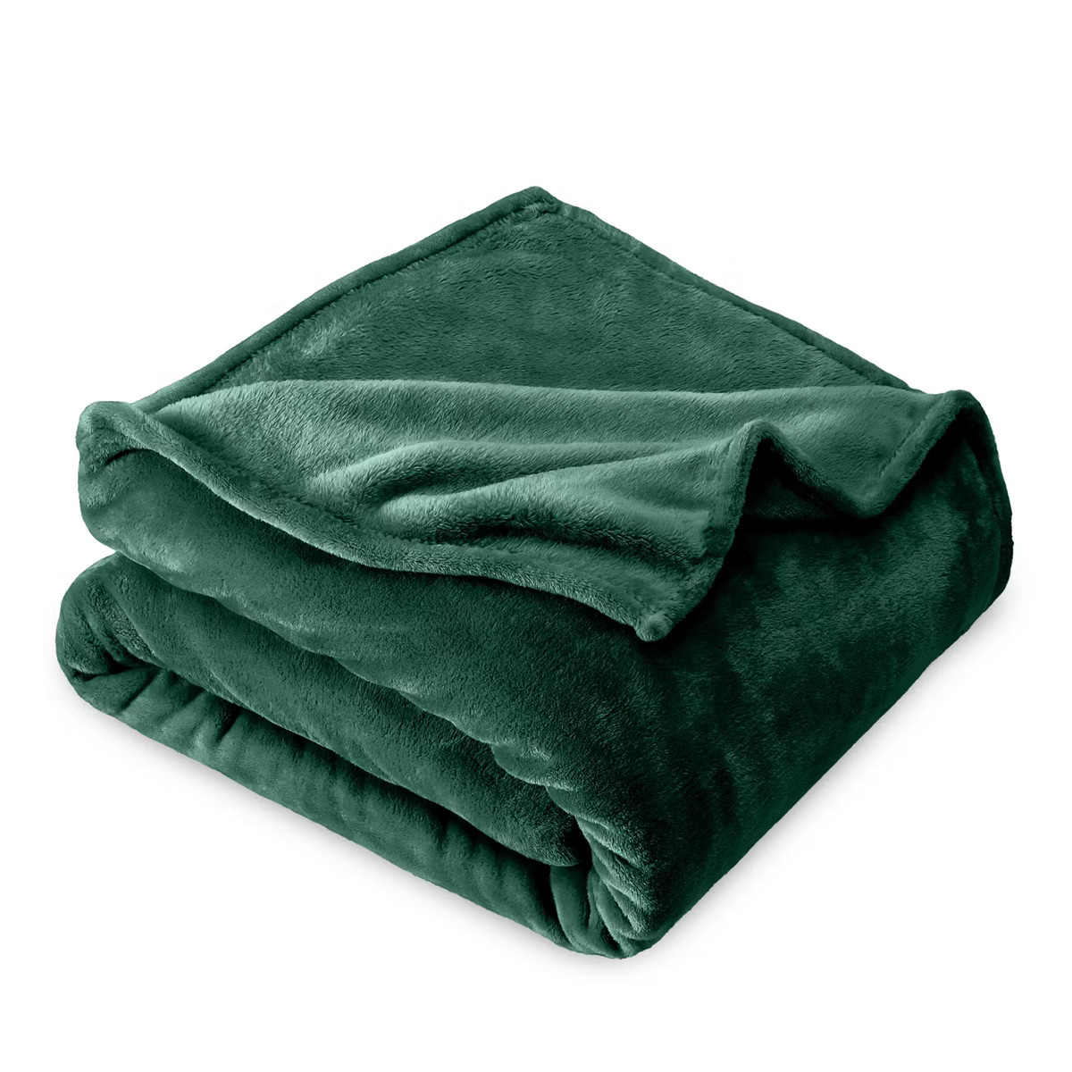 Forest Green Microplush Throw Fleece Blanket by Bare Home | Target