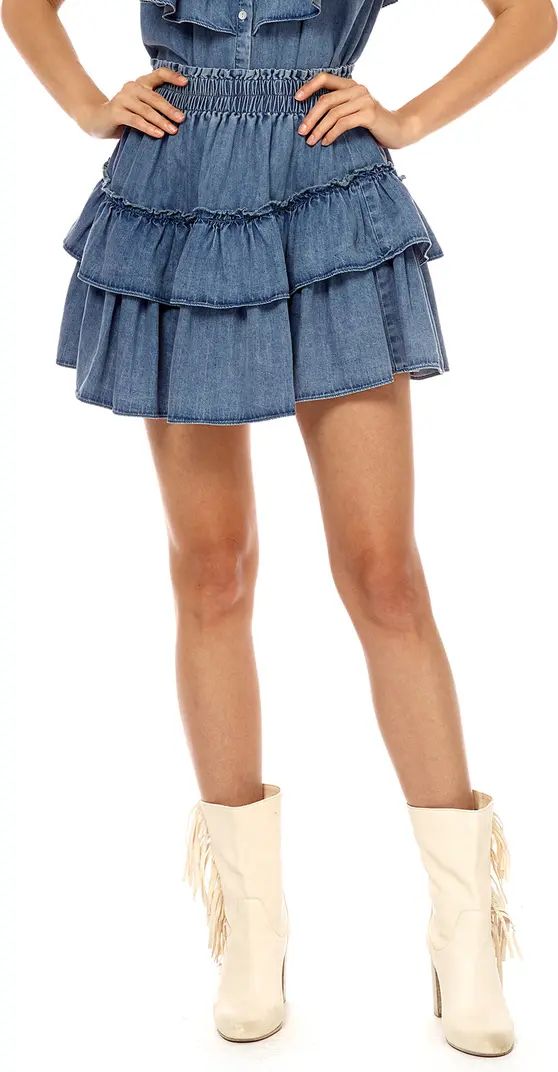 Ruffle Chambray Skirt | Nordstrom