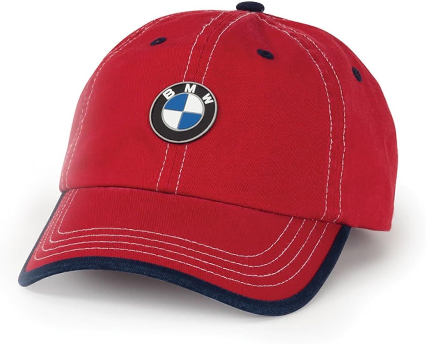 Genuine BMW Kids Child's Future Driver Chino Baseball Cap Hat - Red/Navy | Amazon (US)