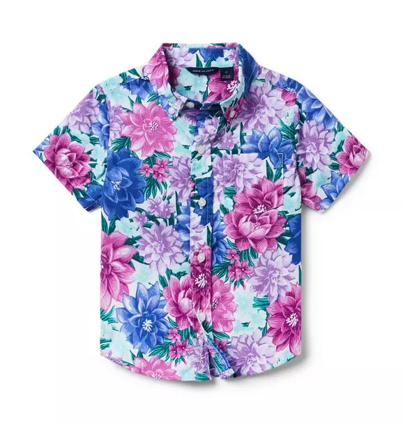 Floral Poplin Shirt | Janie and Jack