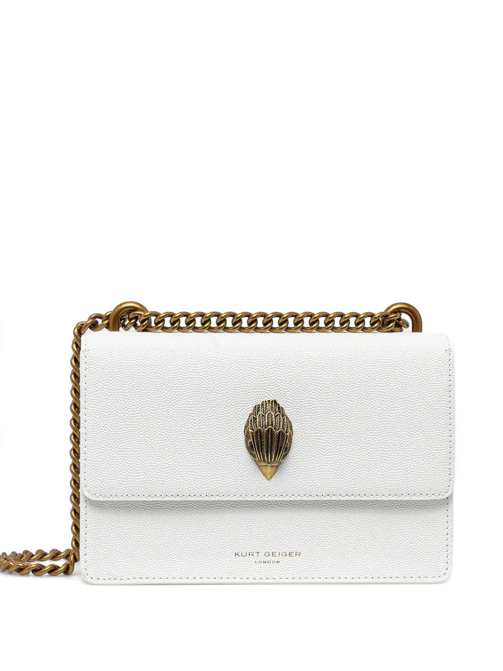 Kurt Geiger London chain-strap embellished bag - White | Farfetch Global