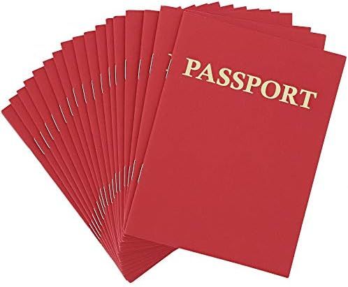 Juvale Blank Passport Notebooks for Kids Pretend Play (24-Pack) | Amazon (US)