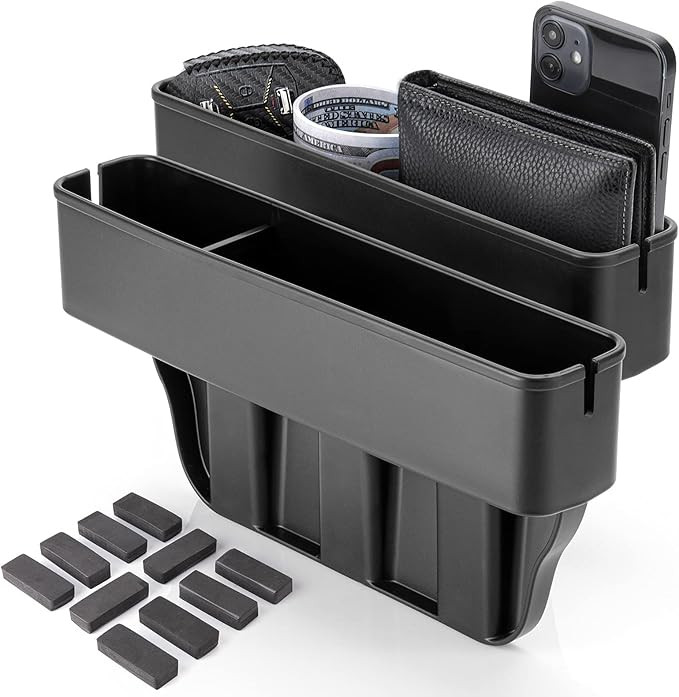 Paffenery 2 PCS Premium Car Seat Gap Filler Organizer Storage Box for Car Seat Gap Organizer Fron... | Amazon (US)