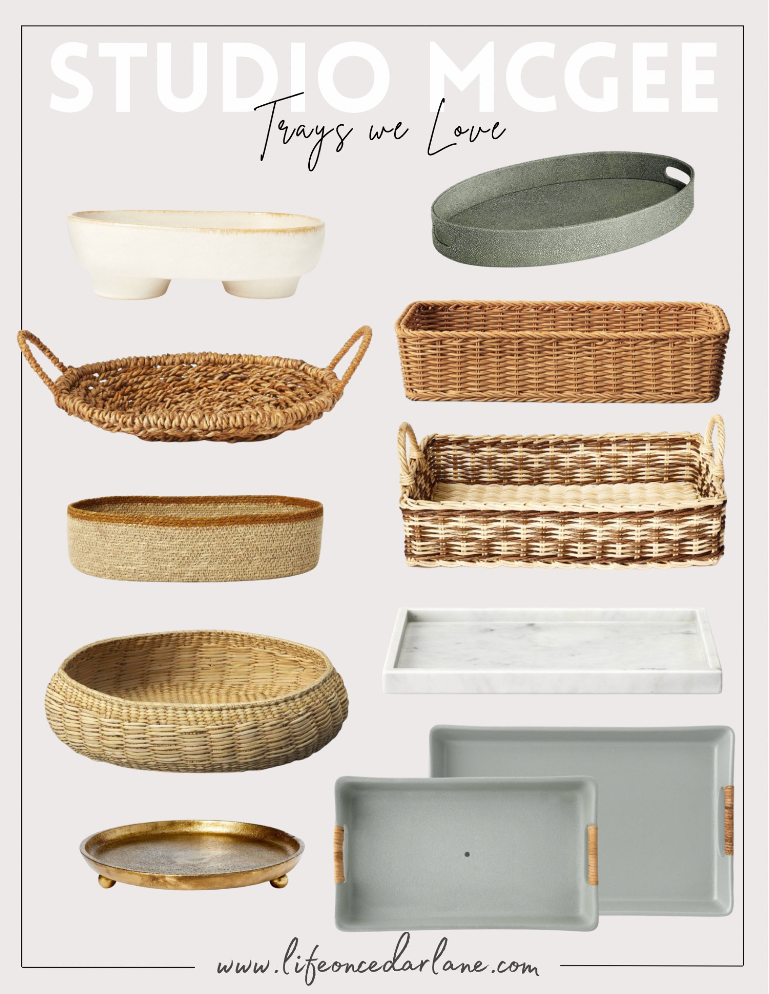 Studio McGee- trays we love! Lots of new and affordable trays in stock now! Great for shelf styling, coffee styling & more

#entrywaystyling #livingroom #homedecor #targetfinds 

#LTKhome #LTKstyletip #LTKunder50