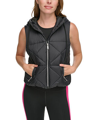 Calvin Klein Women's Hooded Puffer Vest - Macy's | Macy's