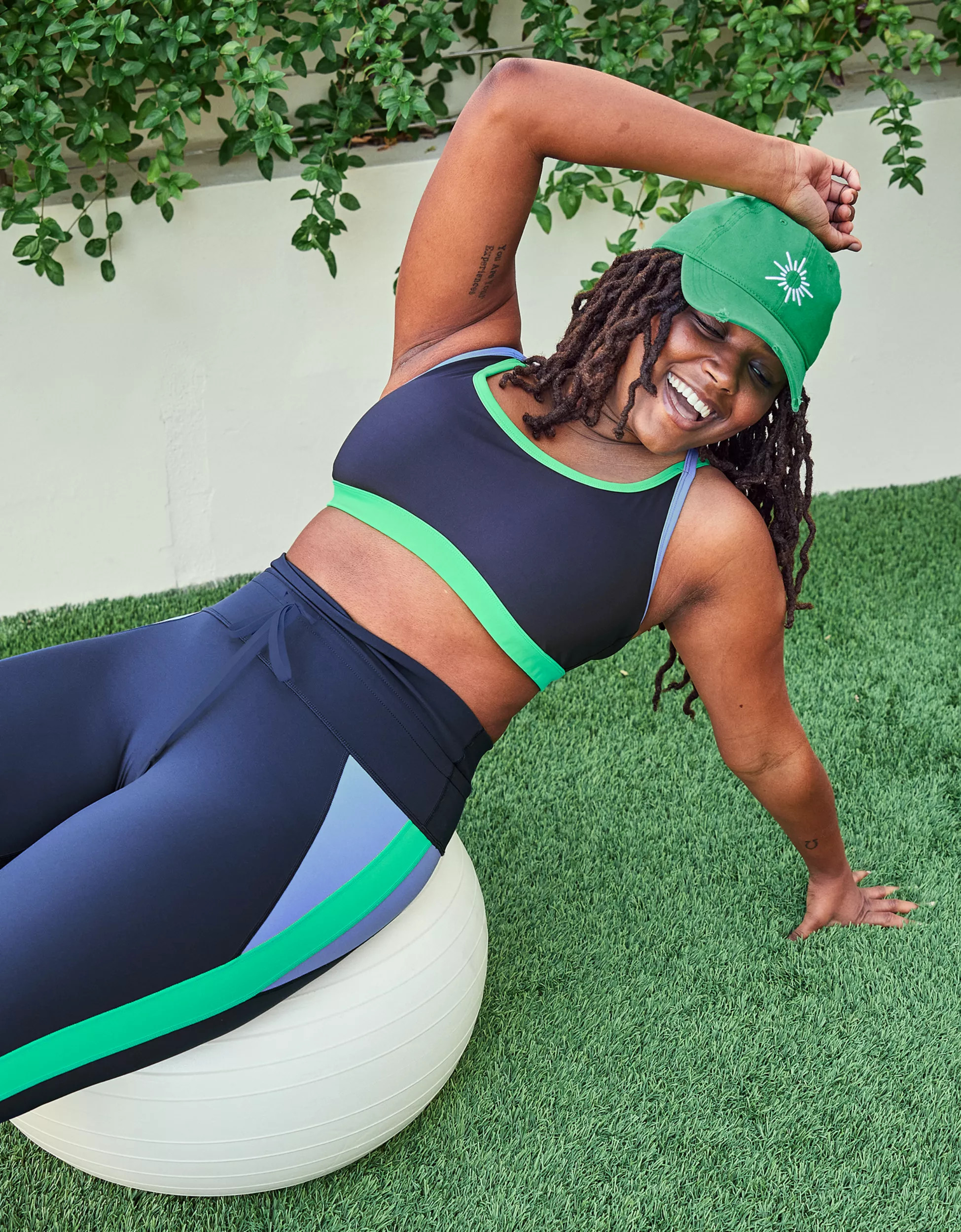 OFFLINE By Aerie Goals Colorblock Sports Bra | American Eagle Outfitters (US & CA)