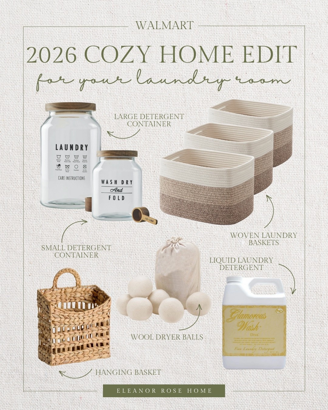 2026 cozy home edit for your laundry room from Walmart.

#LTKHome