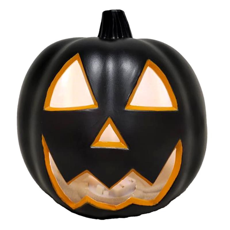 Black Jack-o'-Lantern Halloween Light, 8.3" | At Home