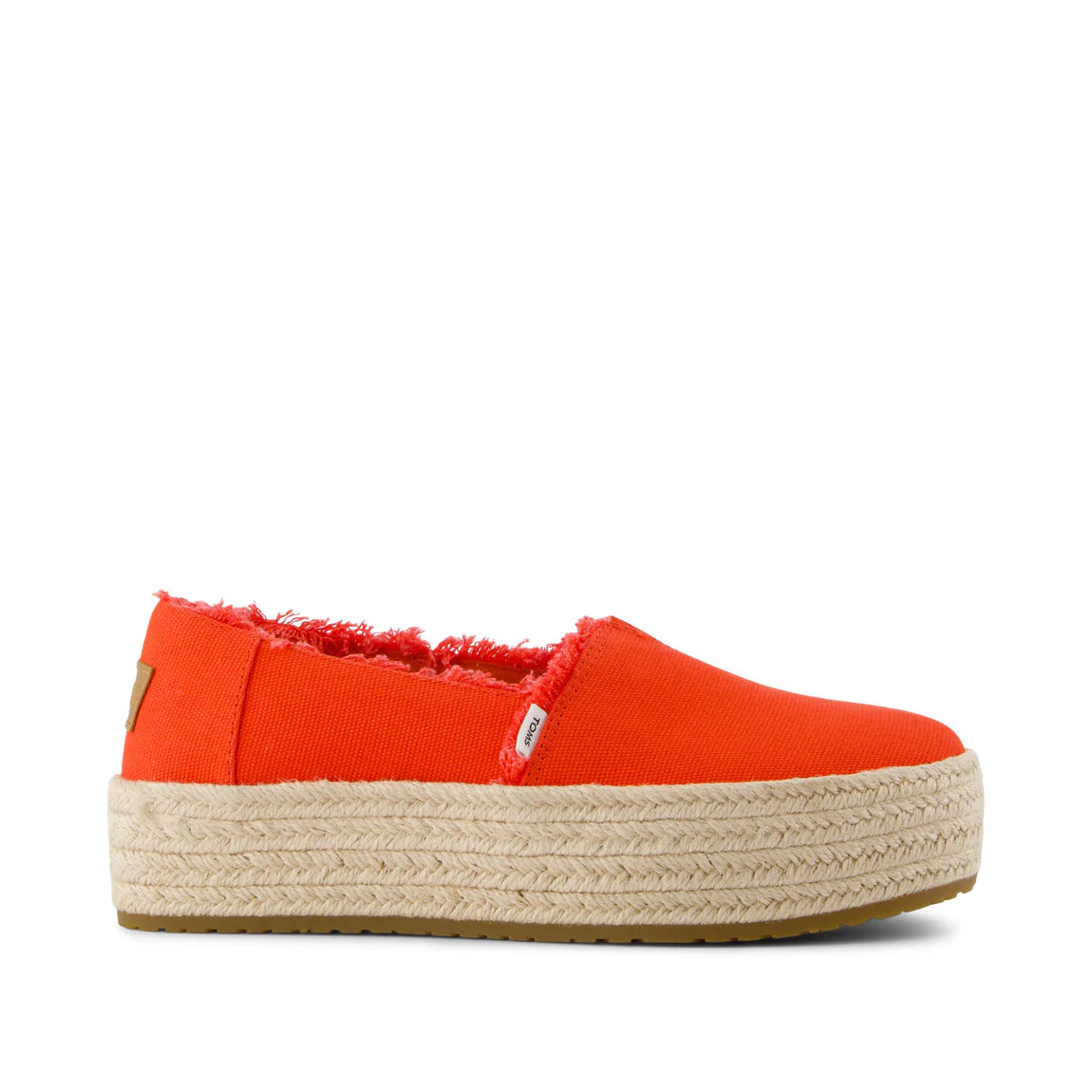 Valencia Platform Espadrille Flame Canvas | Toms EMEA