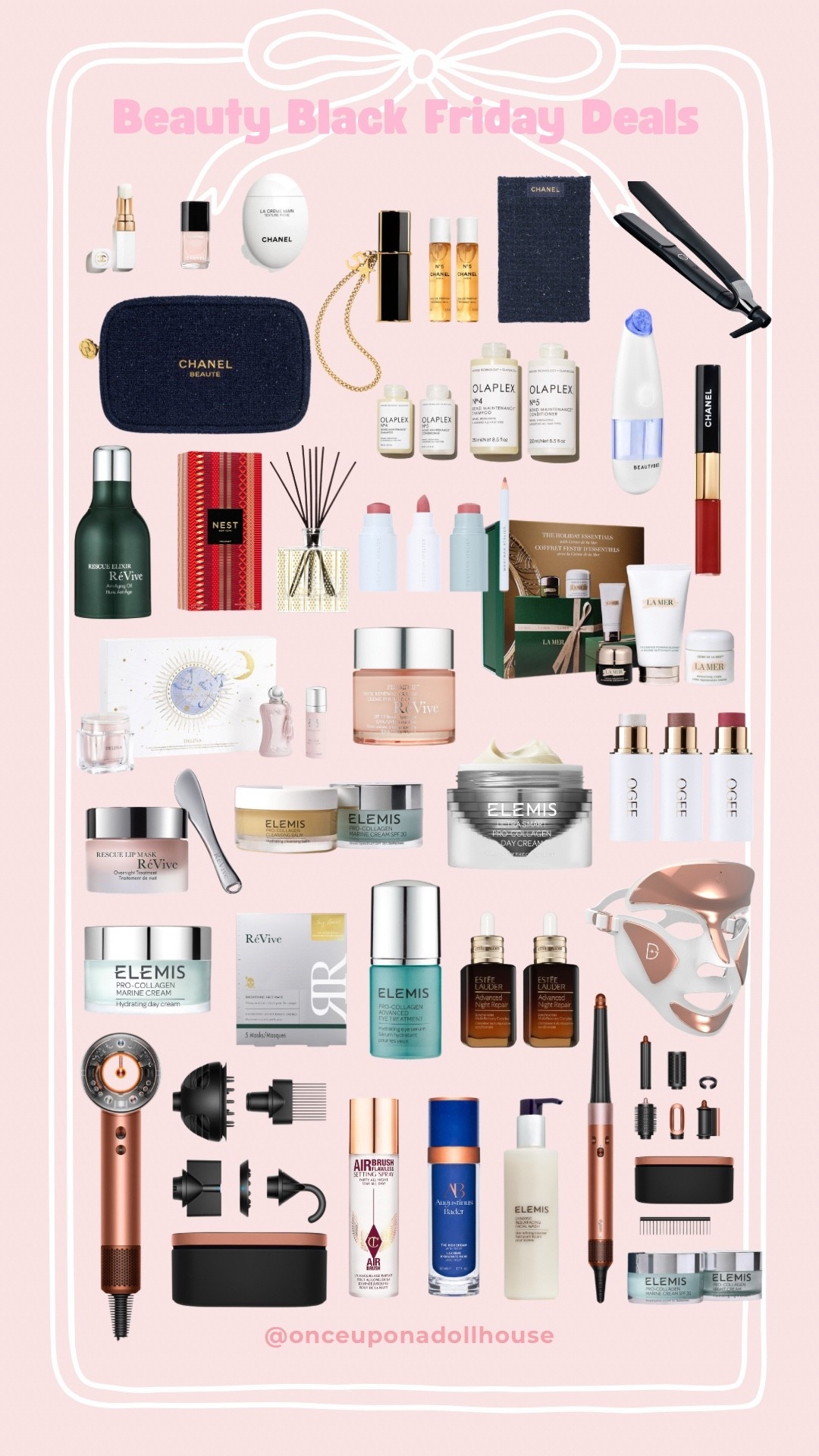 Beauty Black Friday Deals! 

Gift sets, Charlotte Tilbury, ReVive, Elemis, ESTÉE LAUDER, Beauty Bio, LA MER, Dyson, Chanel, Olaplex, Dr Dennis skincare and makeup products 

#LTKGiftGuide #LTKBeauty #LTKCyberWeek