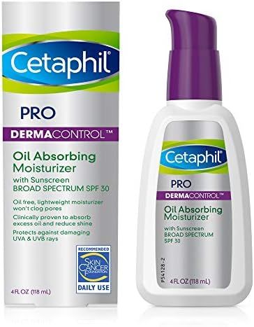 Cetaphil Pro Oil Absorbing Moisturizer with SPF 30 Broad Spectrum Sunscreen, 4 Ounce | Amazon (US)