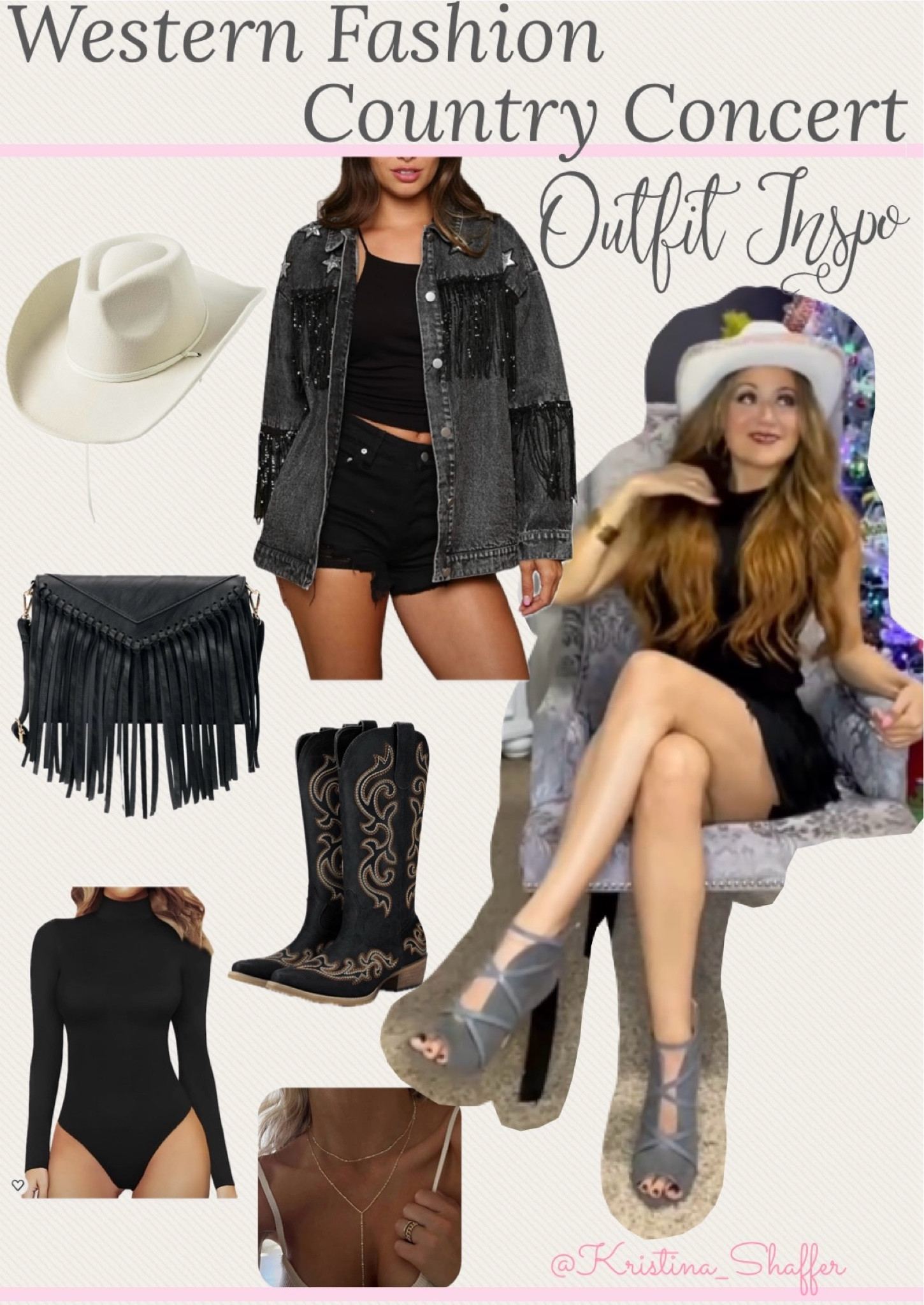 Country concert. Cowboy boots. Lainey Wilson concert.
Morgan Wallen.
Nashville outfits. Taylor Swift
Concert. Country western outfits
Follow my shop
@KristinaShaffer on the @shop.LTK app to shop this post and get my exclusive app-only content!
#liketkit
@shop.Itk grwm fashion, cowgirl boots, western style, concert outfit, makeup
#LTKstyletip #LTKsalealert
#LTKbeauty
#LTKfindsunder50
#LTKmidsize

#LTKstyletip #LTKfindsunder50 #LTKbeauty