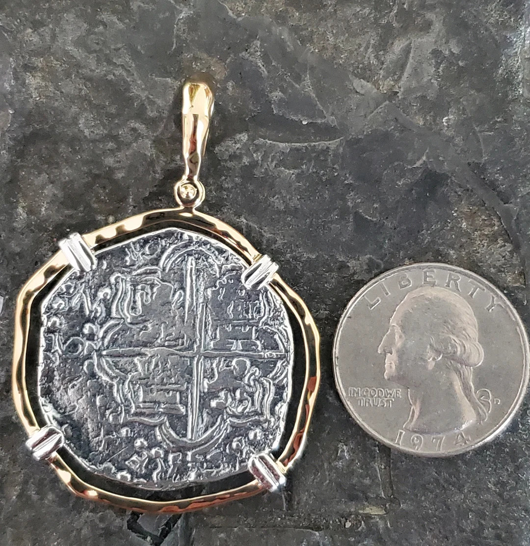 Big Gorgeous Atocha Pendant With 14kt Gold Overlay Shipwreck Treasure Jewelry - Etsy | Etsy (US)