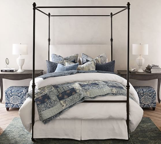 Antonia Metal Canopy Bed | Pottery Barn (US)